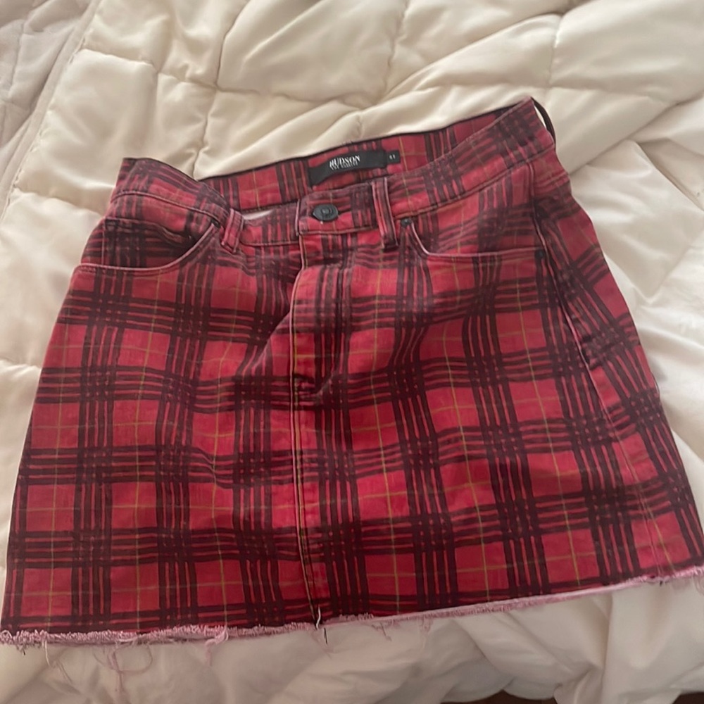 Hudson plain denim mini skirt size 27